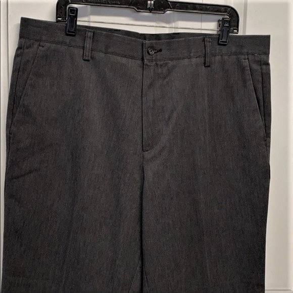 Dockers Dark Gray Flat Front Classic Fit Dress Pants Size 38 x 31.50 - Picture 2 of 7